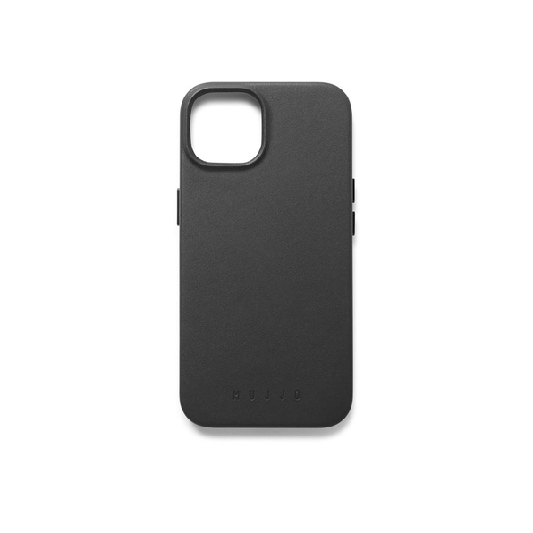 Mujjo Full Leather Case etui skórzane do iPhone 14  kompatybilne z MagSafe (czarny)