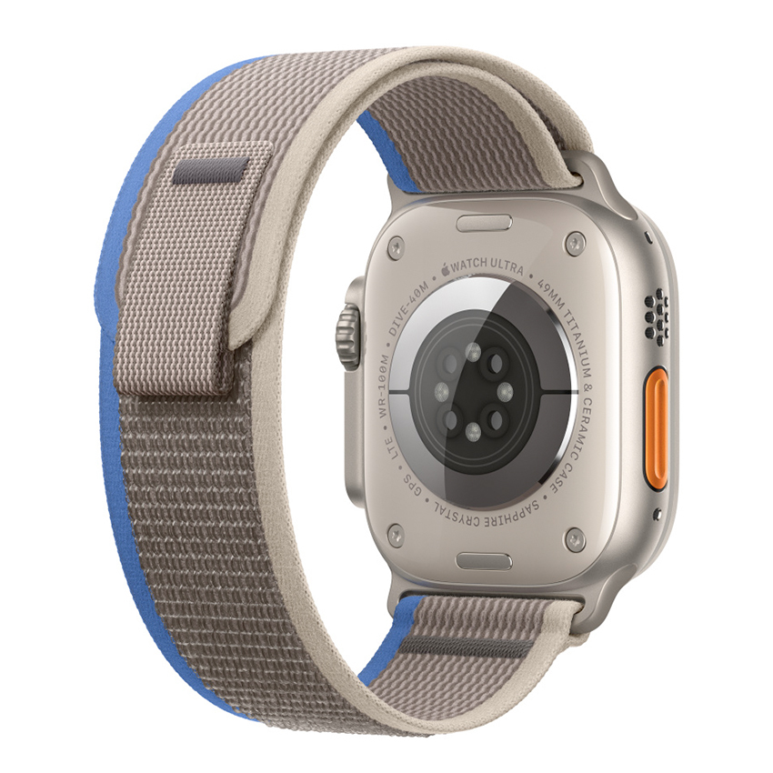 Apple opaska Trail w kolorze niebieskim/szarym do koperty 49 mm – rozmiar M/L