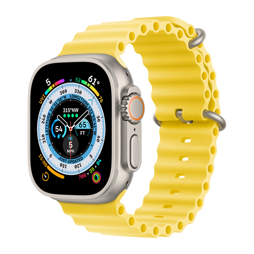 Apple przedłużka do paska Ocean w kolorze żółtym do koperty 49 mm