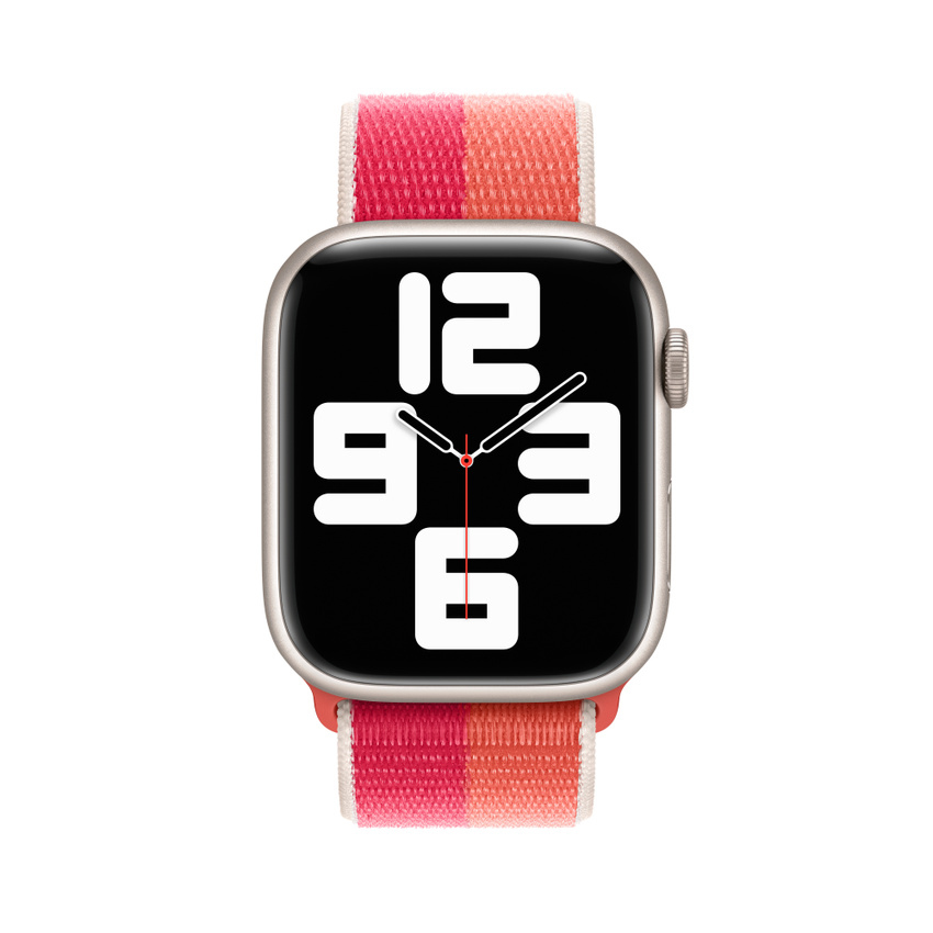Apple Watch opaska sportowa w kolorze nektarynki/piwonii do koperty 42/44/45 mm