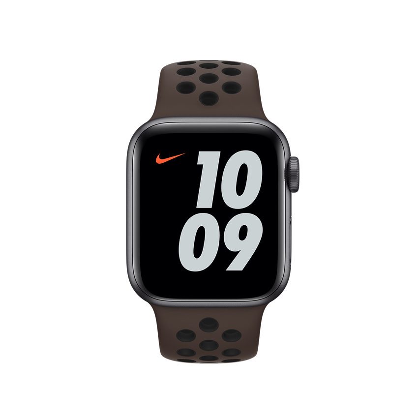 Zdjęcie do “Apple Pasek sportowy Nike w kolorze Ironstone/czarnym do koperty 40 mm”.
