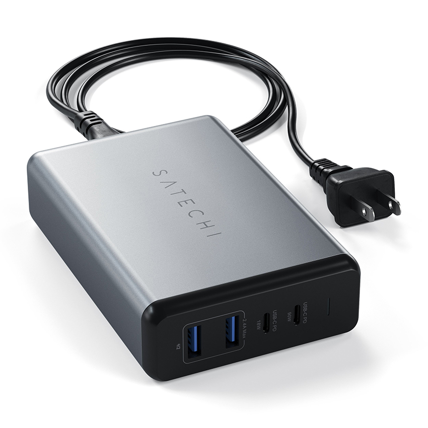 Satechi zasilacz sieciowy 108W 2xUSB-C PD + 2xUSB-A (gwiezdna szarość)
