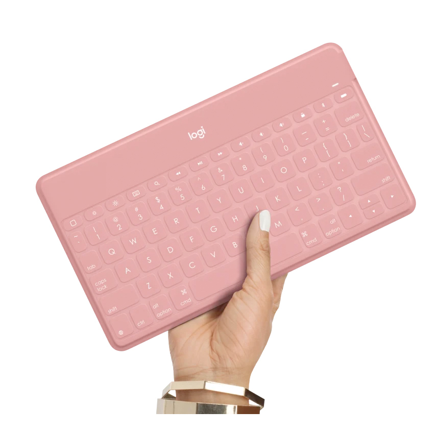 Logitech Keys To Go  klawiatura bezprzewodowa iPhone/iPad/Apple TV (różowy)