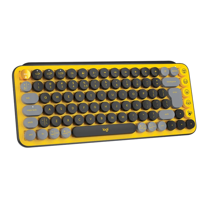 Zdjęcie do “Logitech Pop Keys Black & Yellow - klawiatura mechaniczna”.