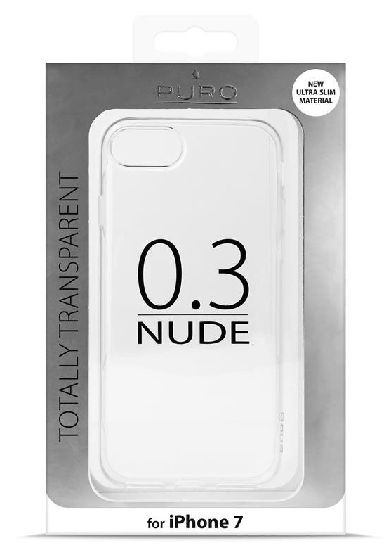 *PURO Nude ''0.3'' etui do iPhone SE (2. i 3. gen)/8/7 (przezroczyste)