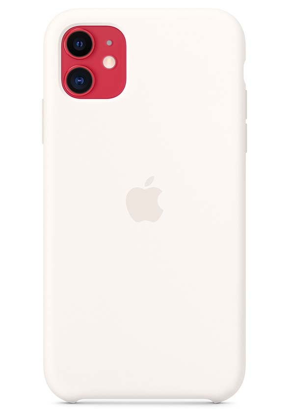 Apple Silicone Case etui do iPhone 11 (biały)