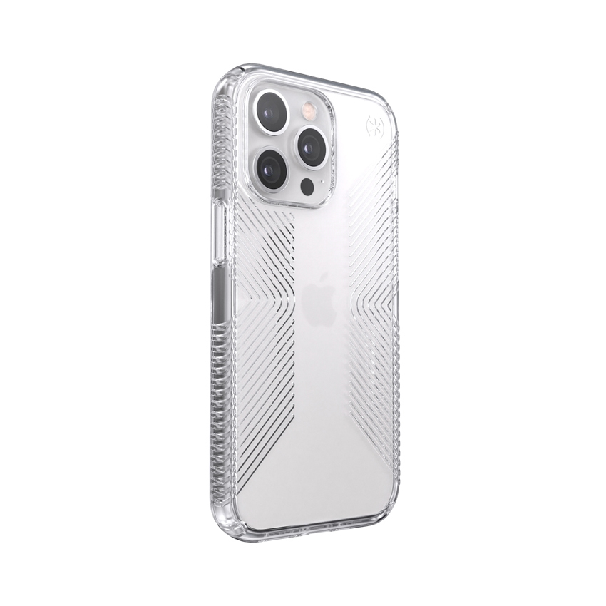 Speck Presidio Perfect Clear with Grips etui do iPhone 13 Pro z powłoką MICROBAN (przezroczysty)