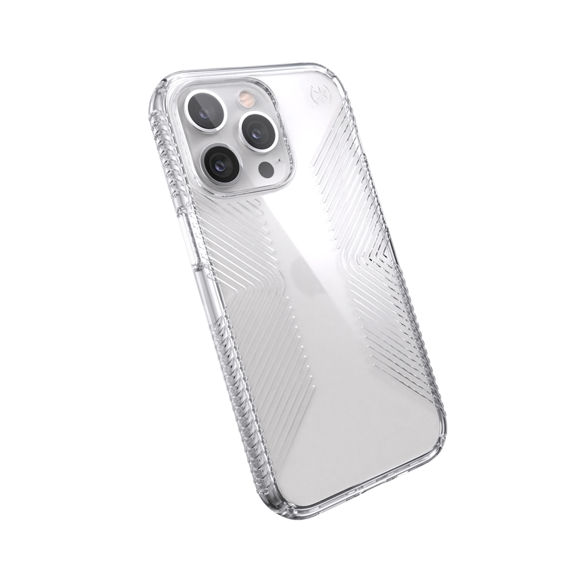 Speck Presidio Perfect Clear with Grips etui do iPhone 13 Pro z powłoką MICROBAN (przezroczysty)