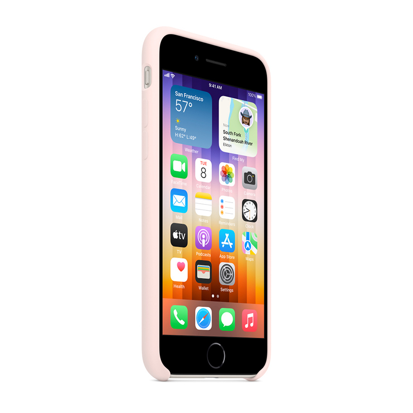 Zdjęcie do “Apple iPhone SE Silicone Case - kredowy róż”.