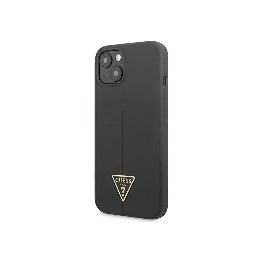 Guess Silicone Triangle Logo etui do iPhone 13 (czarny)