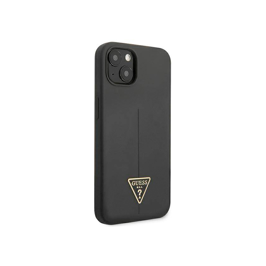 Guess Silicone Triangle Logo etui do iPhone 13 (czarny)