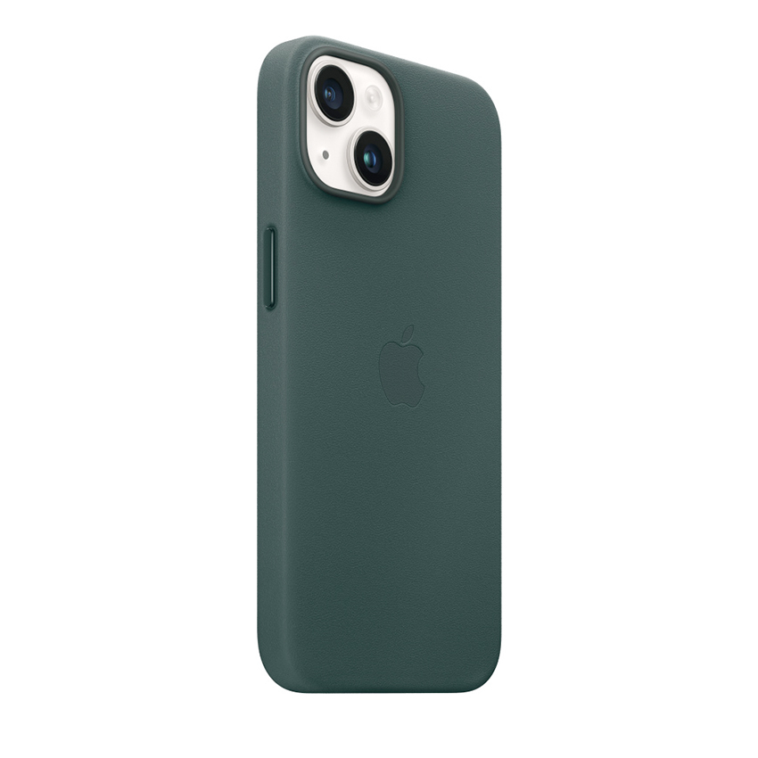Apple Leather Case etui z MagSafe do iPhone 14 (leśna zieleń)