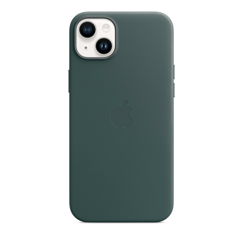 Apple Leather Case etui z MagSafe do iPhone 14 Plus (leśna zieleń)