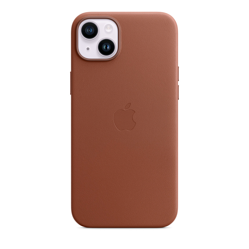 Apple Leather Case etui z MagSafe do iPhone 14 Plus (umbra)