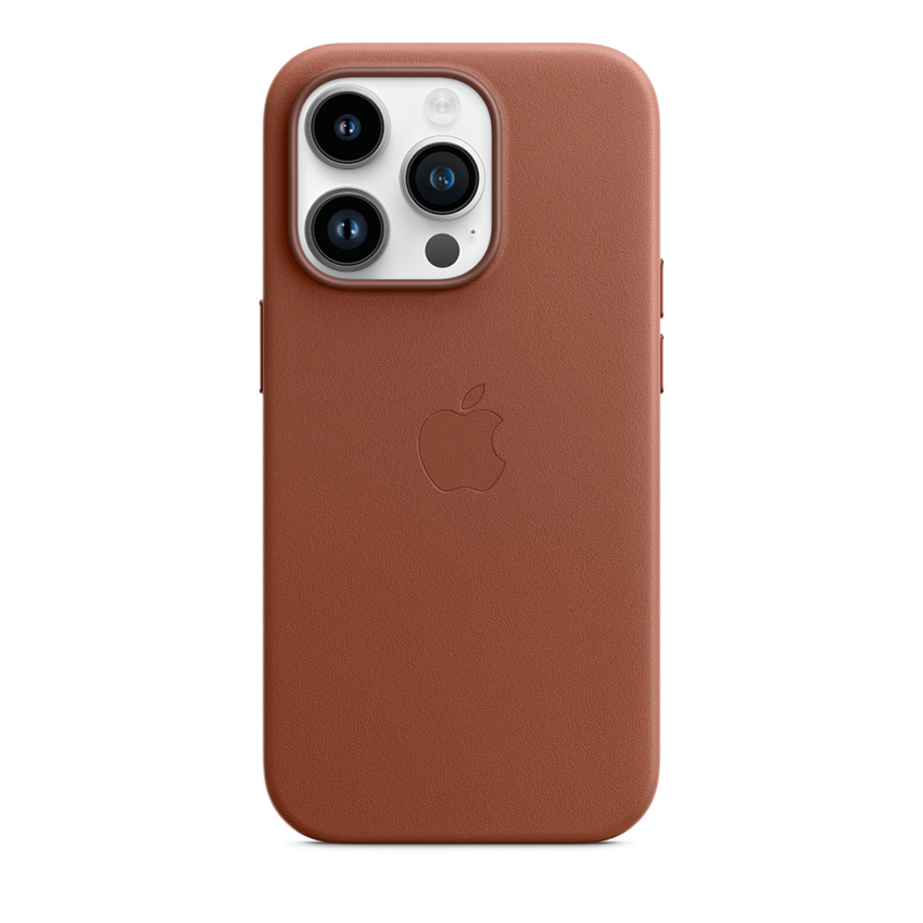 Apple Leather Case etui z MagSafe do iPhone 14 Pro (umbra)