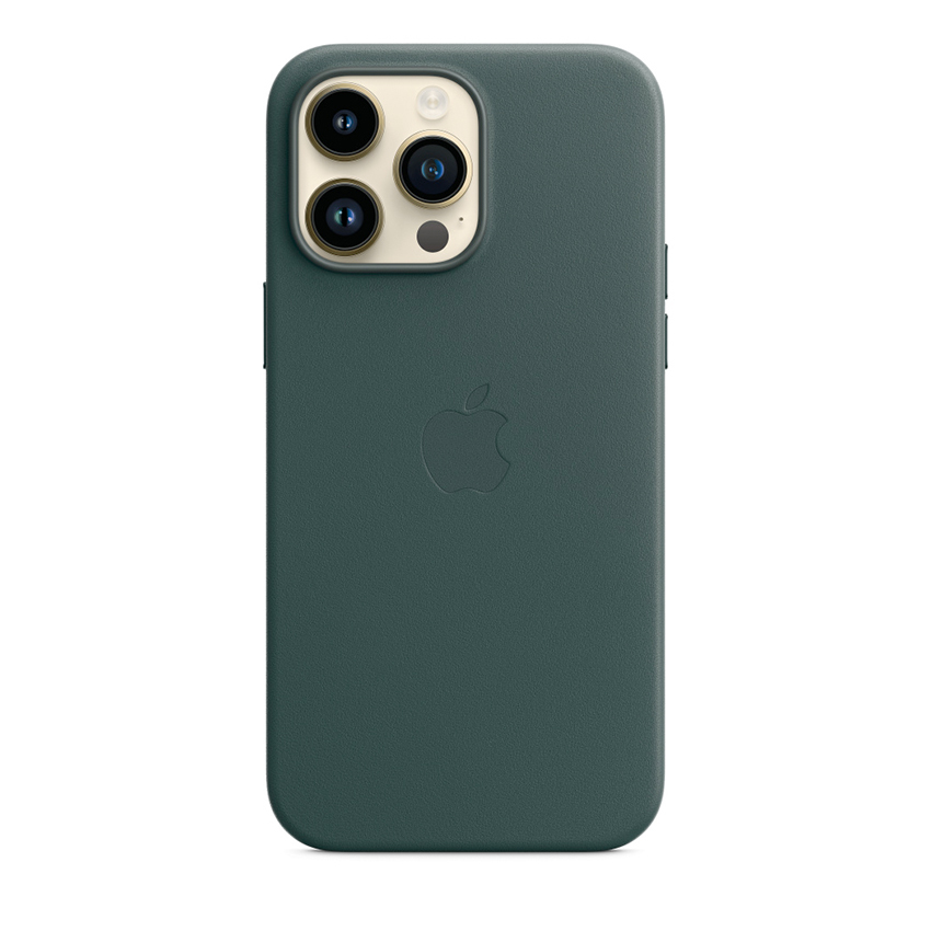 Apple Leather Case etui z MagSafe do iPhone 14 Pro Max (leśna zieleń)
