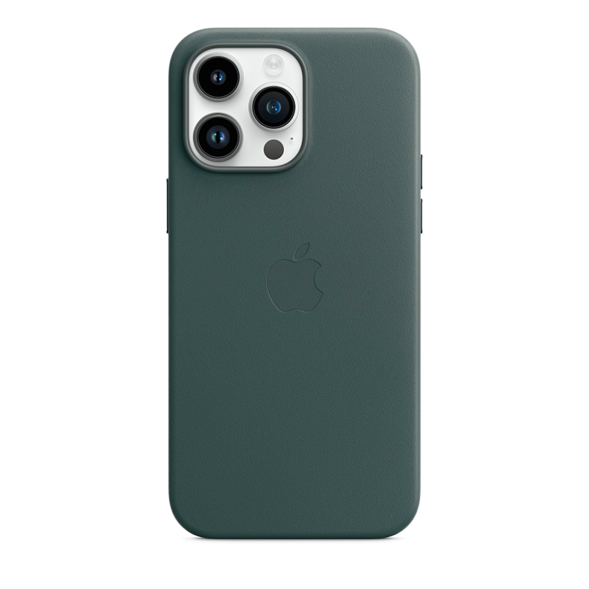 Apple Leather Case etui z MagSafe do iPhone 14 Pro Max (leśna zieleń)