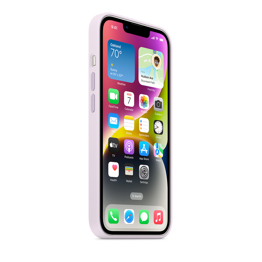 Apple Silicone Case etui z MagSafe do iPhone 14 (liliowy)