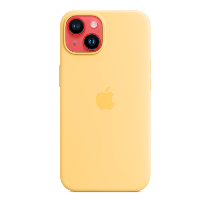 Apple Silicone Case etui z MagSafe do iPhone 14 (bladożółty)