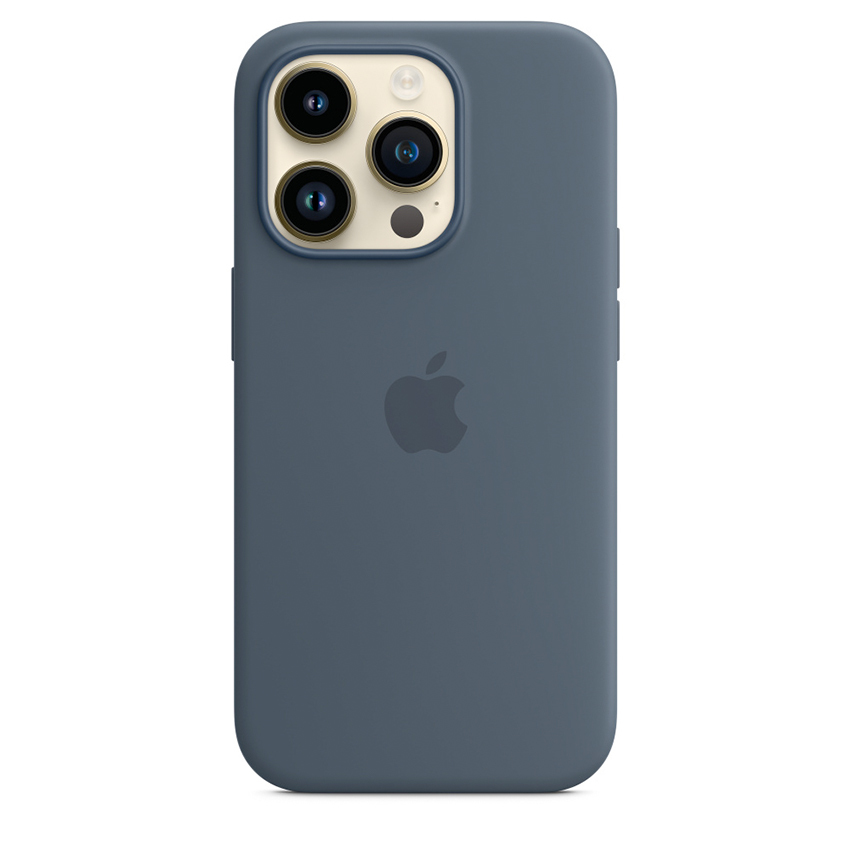 Apple iPhone 14 Pro Silicone Case with MagSafe - Storm Blue