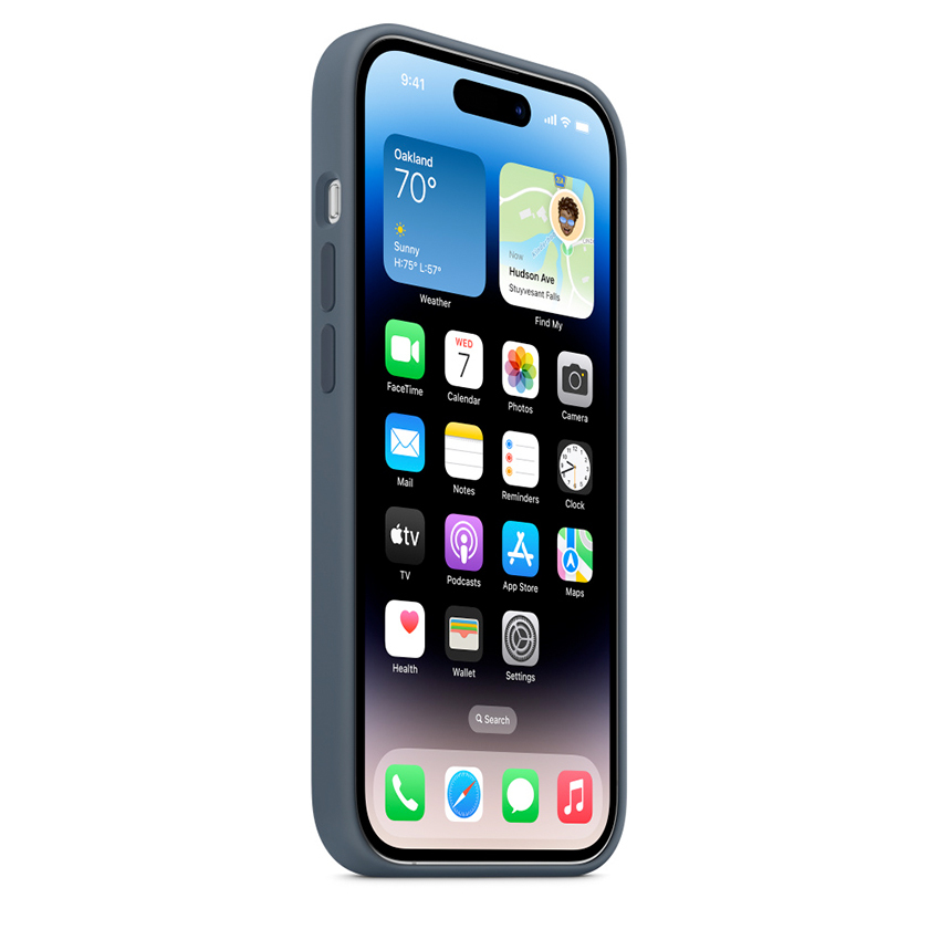Apple Silicone Case etui z MagSafe do iPhone 14 Pro (sztormowy błękit)