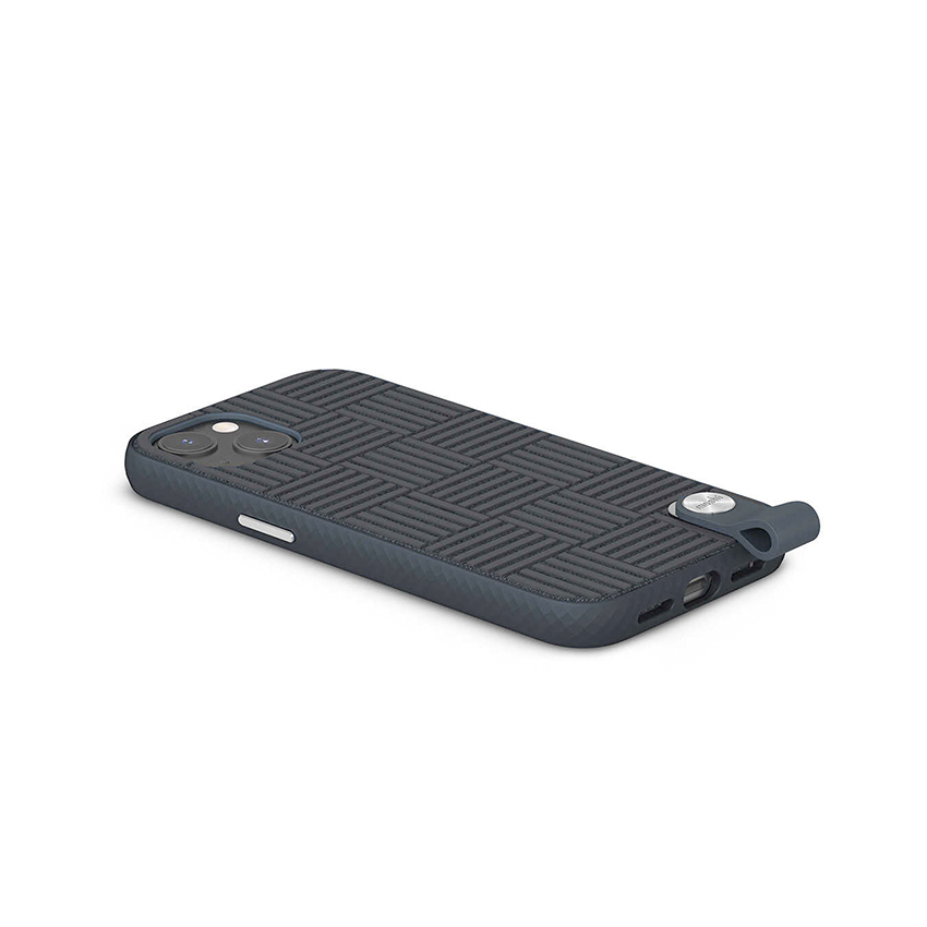 Moshi Altra etui z odpinaną smyczką do iPhone 13 antybakteryjne NanoShield™ (niebieski)