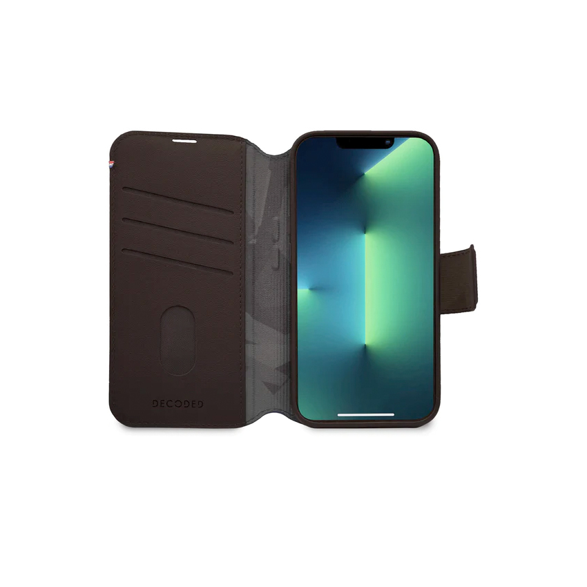 Decoded Detachable Wallet skórzana etui do iPhone 14 Pro kompatybilna z MagSafe (brązowy)