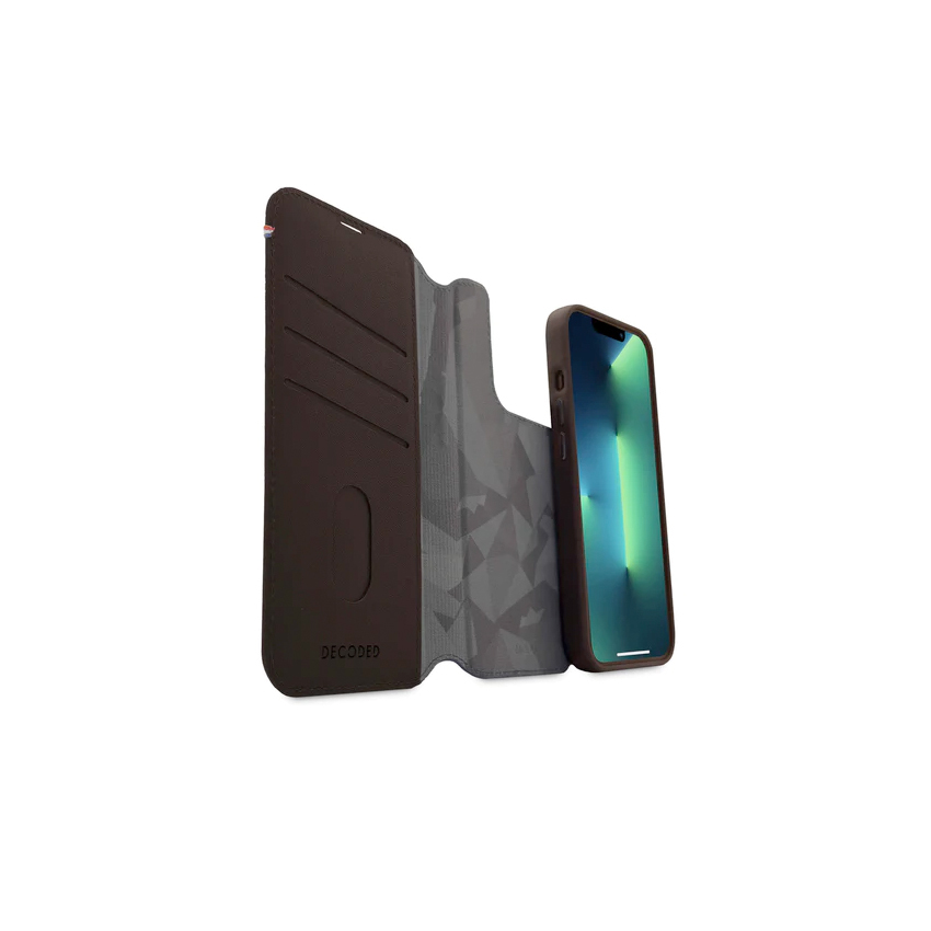 Decoded Detachable Wallet skórzana etui do iPhone 14 Pro kompatybilna z MagSafe (brązowy)