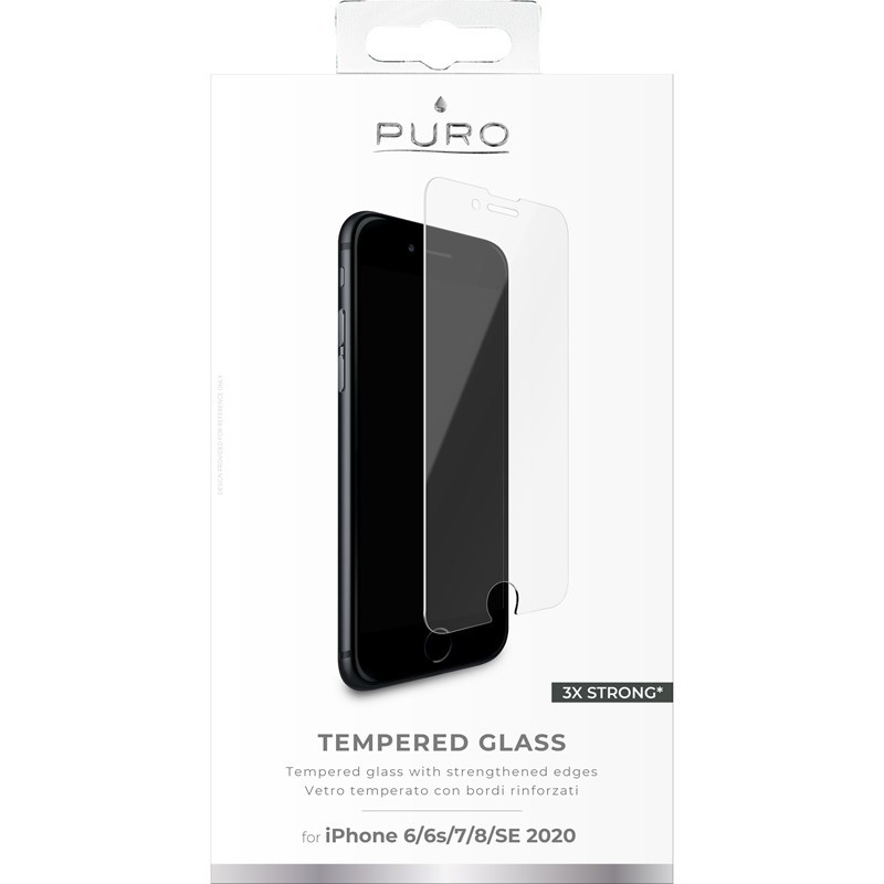 PURO szkło ochronne hartowane na ekran iPhone SE (2. i 3. gen)/8/7/6s/6