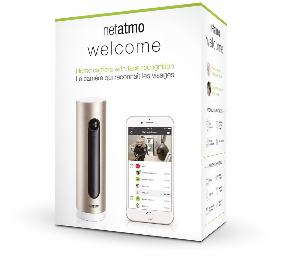 Netatmo Welcome domowa kamera z funkcją rozpoznawania twarzy
