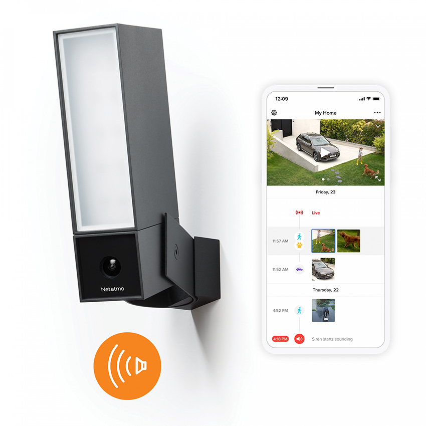 Netatmo Smart Outdoor Camera With Siren - kamera zewnętrzna