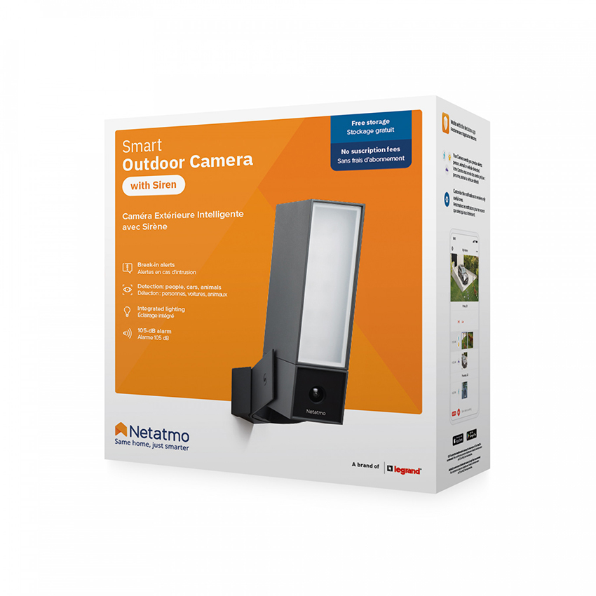 Netatmo Smart Outdoor Camera With Siren - kamera zewnętrzna