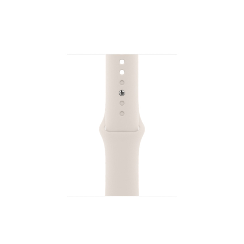 Apple Watch Series 8 45mm GPS aluminium w kolorze księżycowej poświaty z paskiem sportowym w kolorze księżycowej poświaty