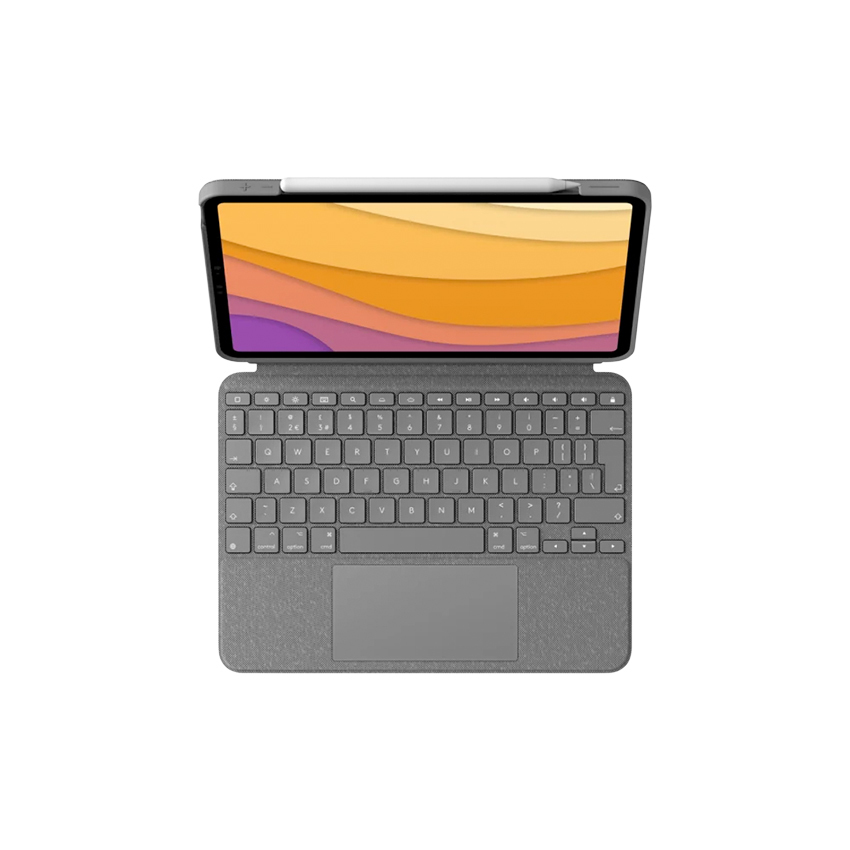 Logitech Combo Touch etui z klawiaturą iPad Air (od 4. do 5. gen) US (szary oksfordzki)