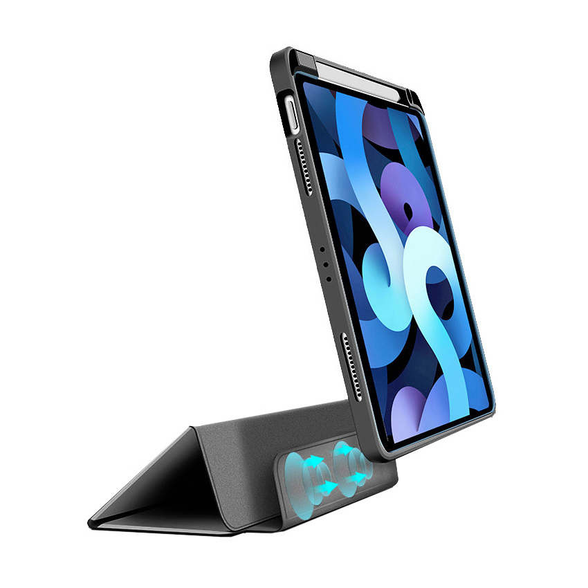 PURO Zeta Smart etui do iPad mini (6. gen) ze zdejmowaną klapką magnetyczną i uchwytem na Apple Pencil (czarny)