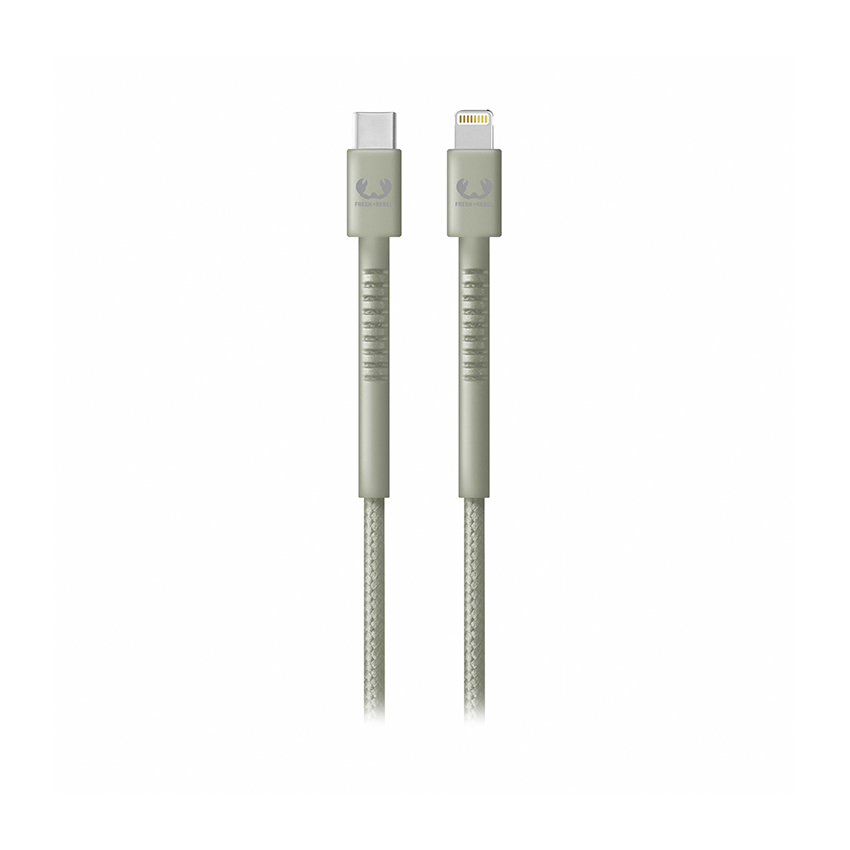 Fresh 'N Rebel USB-C to Lightning 2m Dried Green - kabel lightning