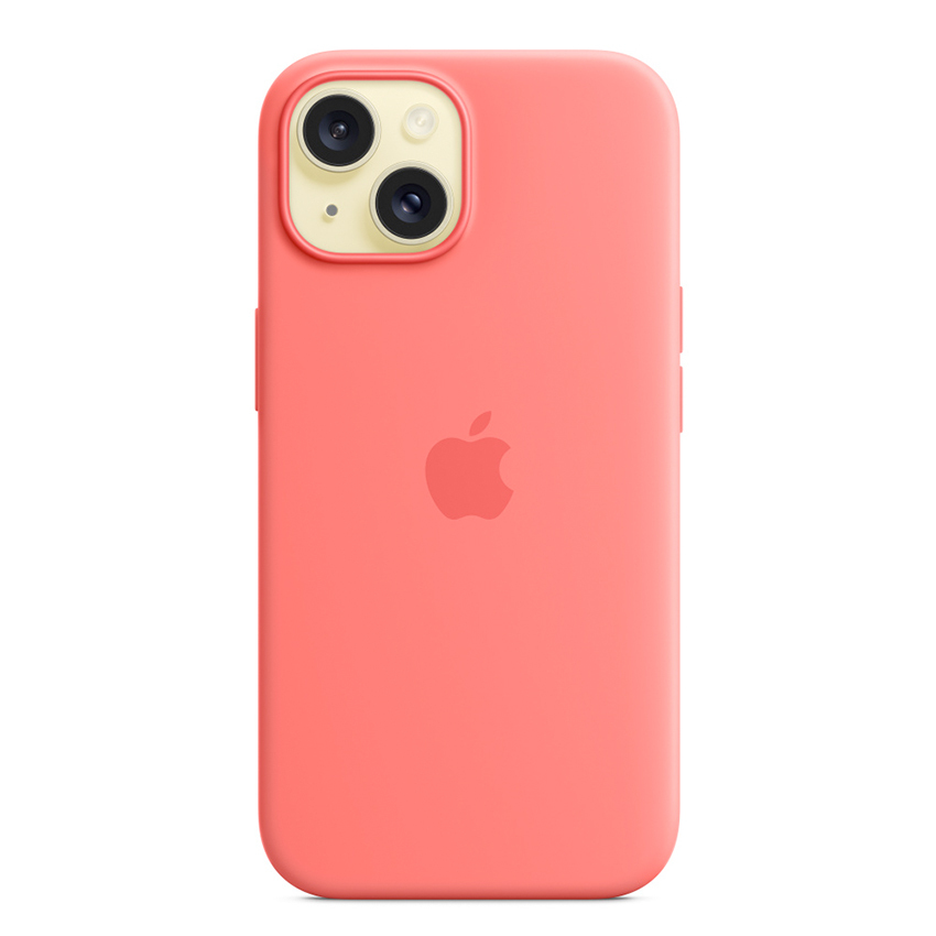 Zdjęcie do “Apple iPhone 15 Silicone Case with MagSafe - Guava”.