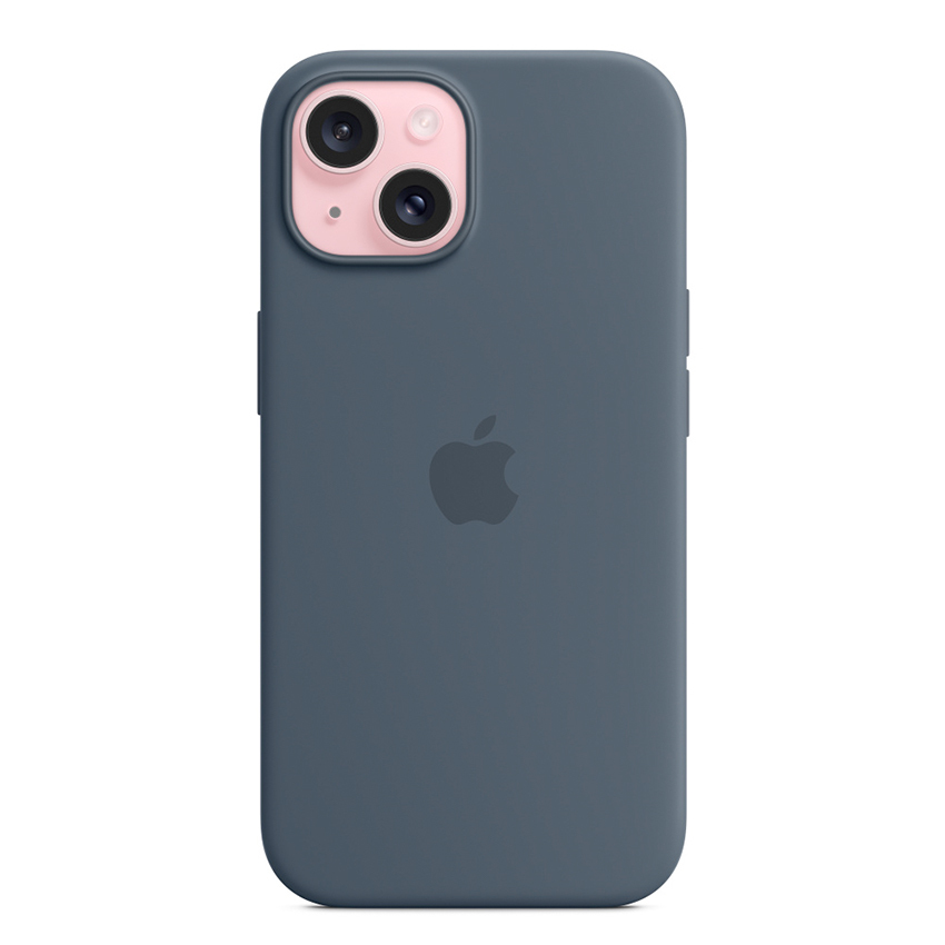 Zdjęcie do “Apple iPhone 15 Silicone Case with MagSafe - Storm Blue”.
