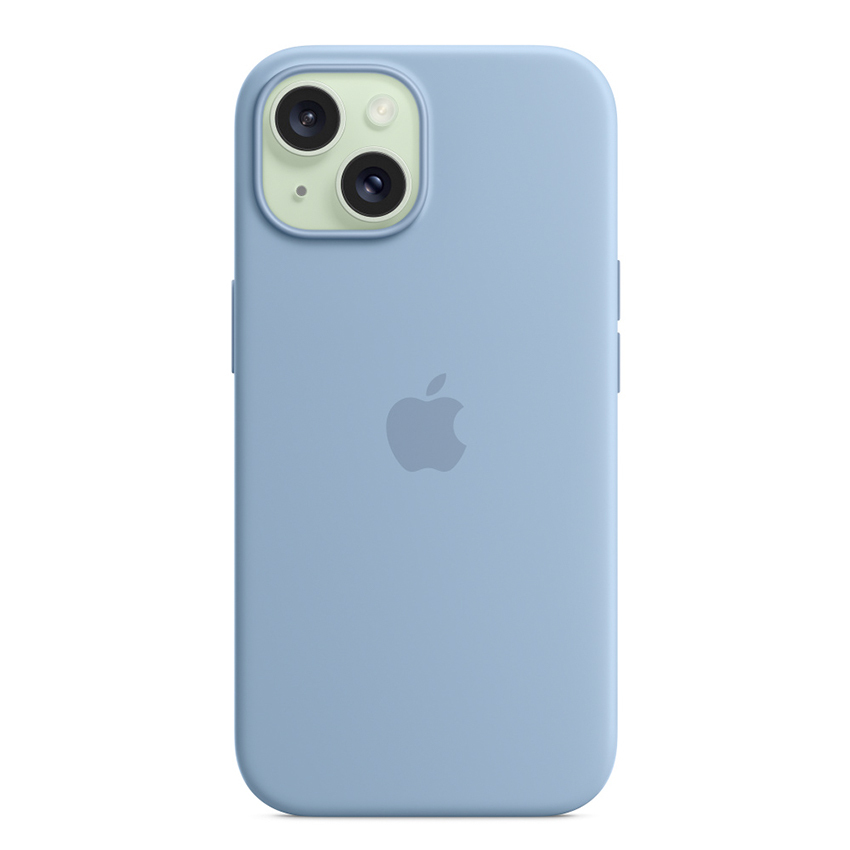 Apple iPhone 15 Silicone Case with MagSafe - Winter Blue
