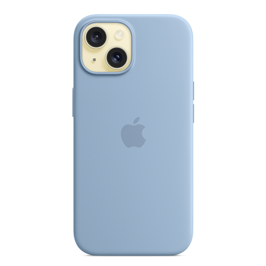 Apple iPhone 15 Silicone Case with MagSafe - Winter Blue
