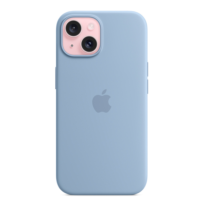 Apple iPhone 15 Silicone Case with MagSafe - Winter Blue