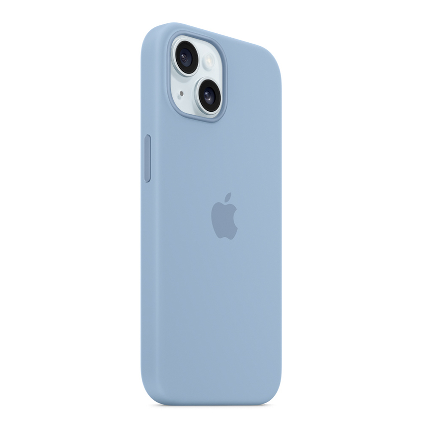 Apple iPhone 15 Silicone Case with MagSafe - Winter Blue