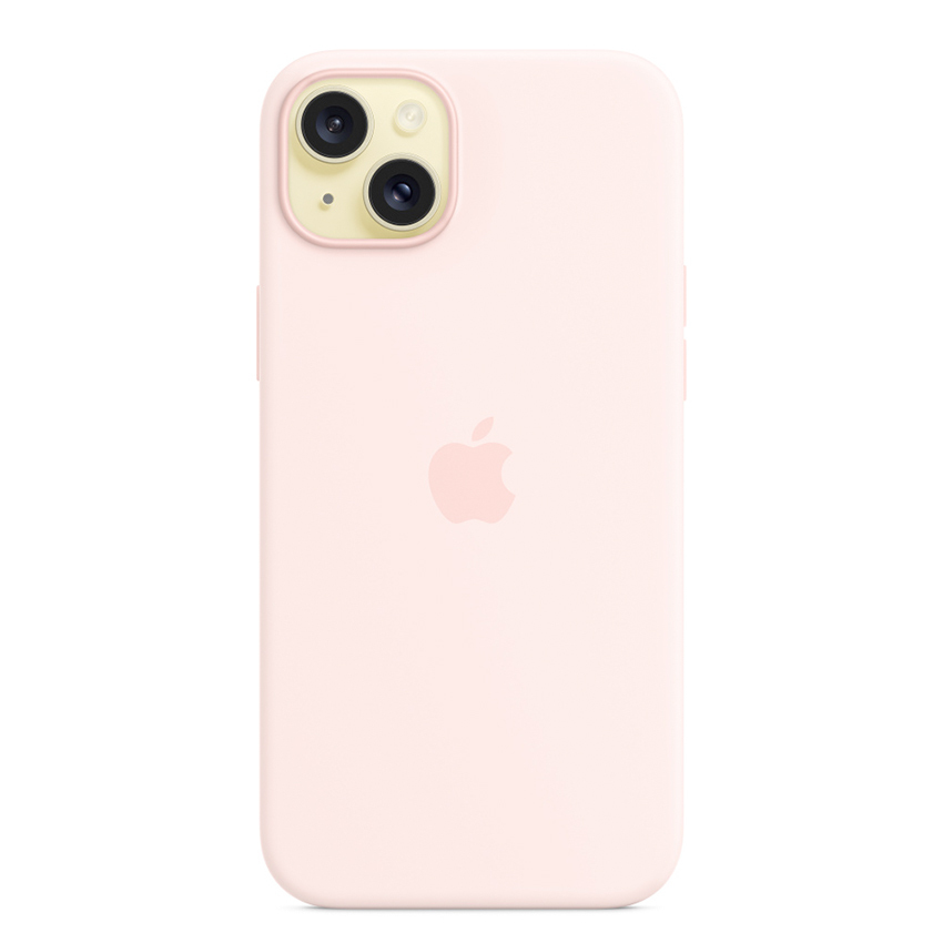 Zdjęcie do “Apple iPhone 15 Plus Silicone Case with MagSafe - Light Pink”.