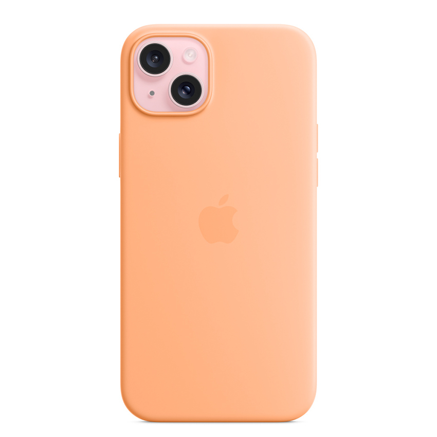 Zdjęcie do “Apple iPhone 15 Plus Silicone Case with MagSafe - Orange Sorbet”.