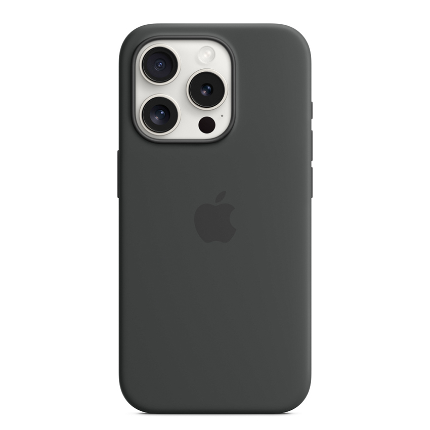 Apple Silicone Case etui z MagSafe do iPhone 15 Pro (czarny)