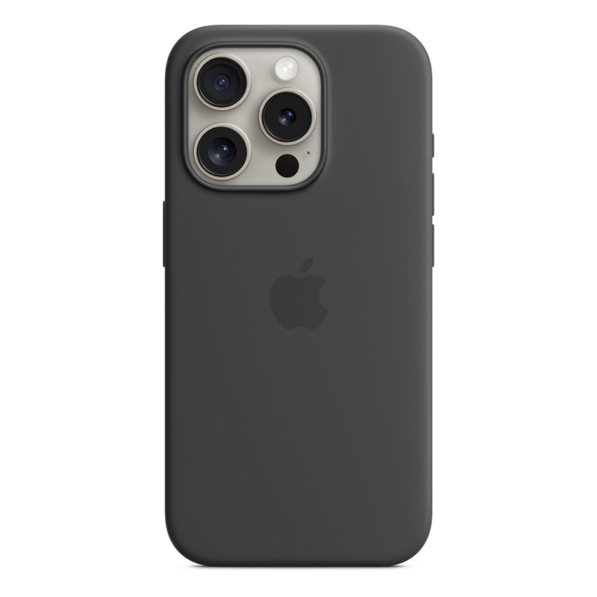 Apple Silicone Case etui z MagSafe do iPhone 15 Pro (czarny)