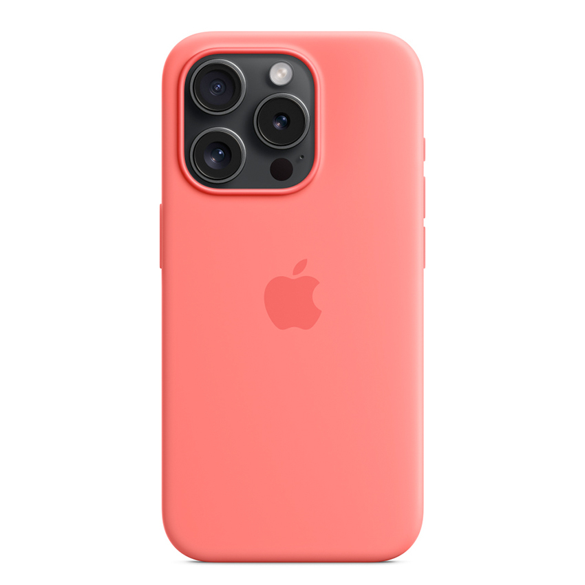 Zdjęcie do “Apple iPhone 15 Pro Silicone Case with MagSafe - Guava”.