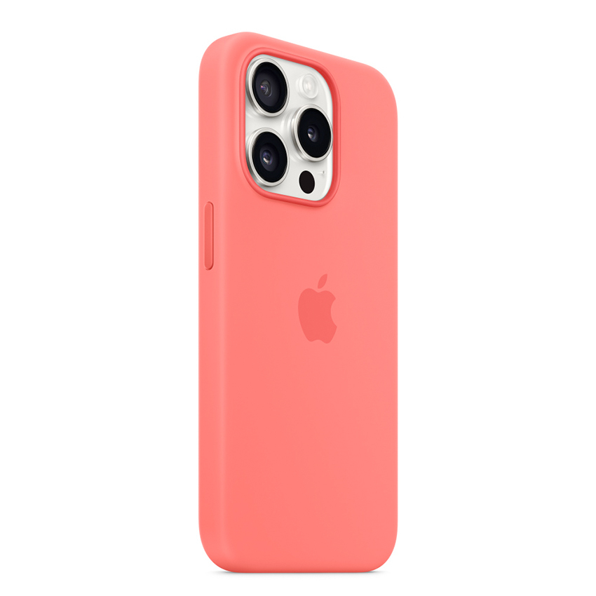 Zdjęcie do “Apple iPhone 15 Pro Silicone Case with MagSafe - Guava”.