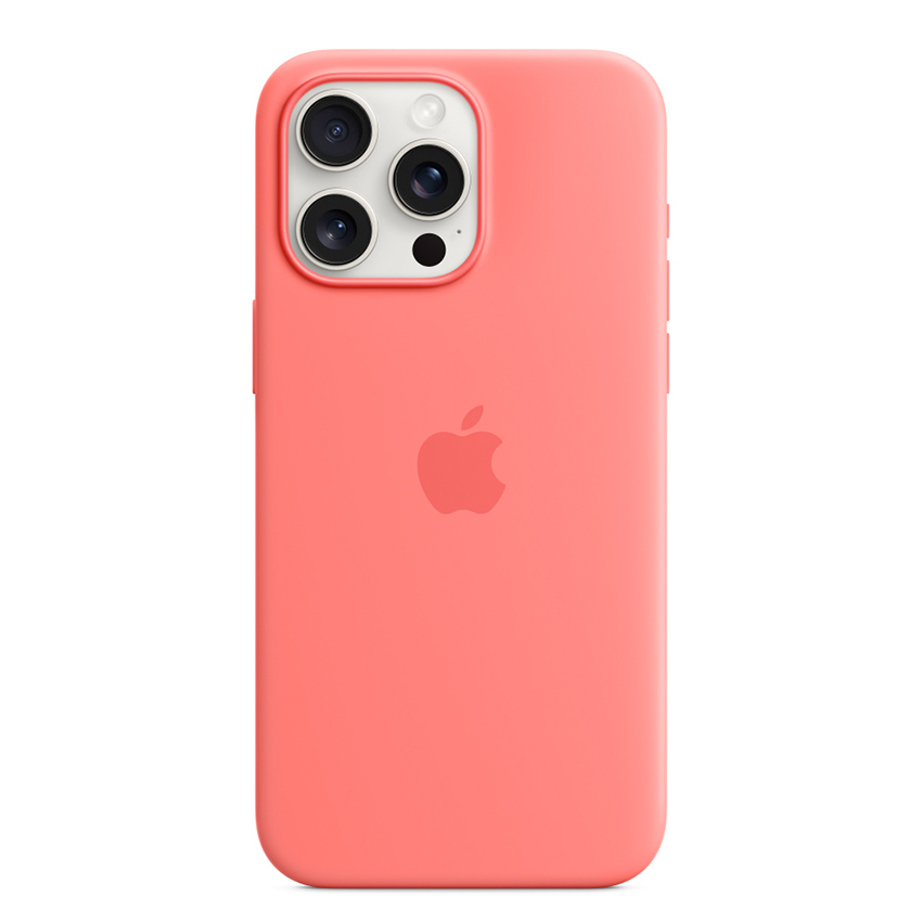 Apple iPhone 15 Pro Max Silicone Case with MagSafe - Guava