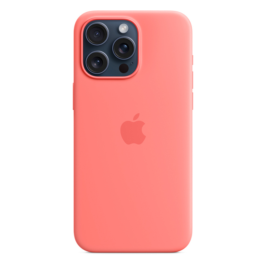 Zdjęcie do “Apple iPhone 15 Pro Max Silicone Case with MagSafe - Guava”.